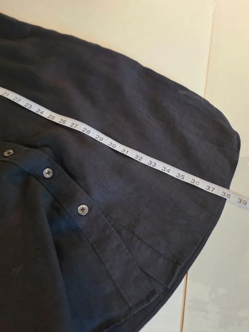 J Crew Capitaine Black Linen Shirt Dress Size Large NWOT